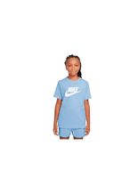 camiseta nike nsw futura hbr infantil azul