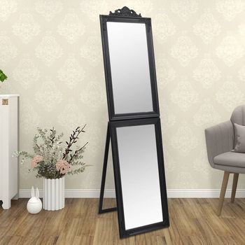 Vidaxl Espejo De Pie Negro 45x180 Cm