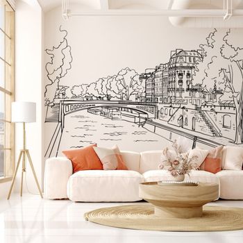 Papel pintado panorámico - belle rive - 7 tiras : 336 x 270 cm