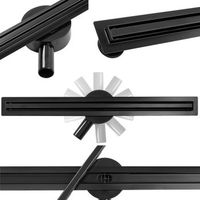 drenaje lineal rea eco360 slim 90 black
