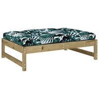 taburete de jardin  otomana de jardin  reposapies de jardin madera de pino impregnada 120x80 cm