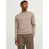 jack  jones jersey 12216817 merino crew-greige para hombre