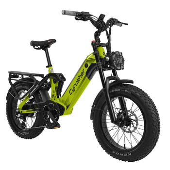 Bicicleta Eléctrica Cyrusher Kommoda Pro, Batería Extraíble De 52 V Y 20 Ah, Verde