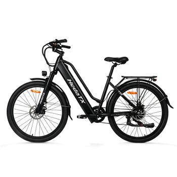 Bicicleta Eléctrica Urbana Hedatx Tx2, 768 Wh, 7 Velocidades, Negra