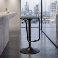 silla de bar de tela azul o 41x61 cm
