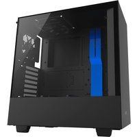 h500 atx mid-tower pc case - blue  black blue