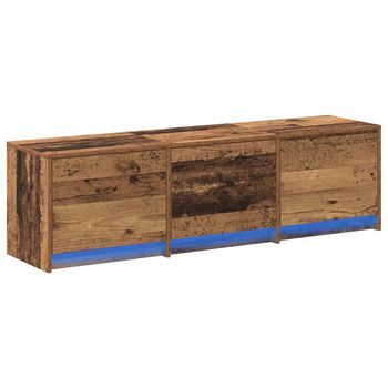 Mueble De Tv Madera Vieja Madera De Ingeniería Vidaxl