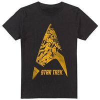 star trek camiseta manga larga delta crew para hombre