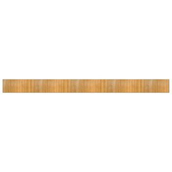 Alfombra Rectangular Bambú Color Natural 80x1000 Cm Vidaxl