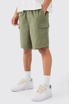 Pantalón Corto Cargo Holgado, Verde