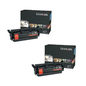 Original Multipack Lexmark X658dtme Printer Toner Cartridges (2 Pack) -X654X21E