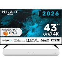 nilait prisma 43ud7004swos 43 led uhd 4k smart tv webosnilait harmony sound bar barra de sonido 20 60w blanca
