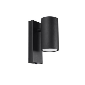 Aplique de pared moal negro