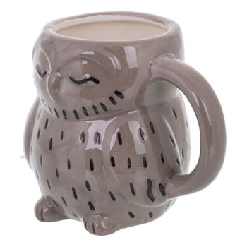 Taza de desayuno gris 13x10x9h cm