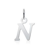 colgante plata 925 letra n