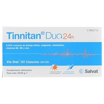 Tinnitan Duo 24H 30 CAPSULAS BLANCAS+30 CÁPSULAS AZULES