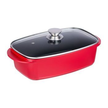 Asador Con Tapa - Black/silver/transparent - 13.1x40x24cm