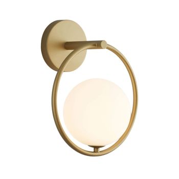Aplique metal y vidrio  30 cm
