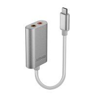 Lindy 42711 cable de telÃ©fono mÃ³vil Blanco USB C 3,5mm
