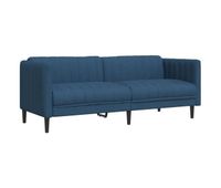 vidaxl sofa de 3 plazas tela azul