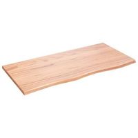 tablero de mesa  tablero escritorio madera roble tratada marron claro 100x50x2 cm