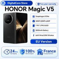 honor magic v5 version europea telefono inteligente 5g original pantalla oled hdr dual procesador snapdragon 8 elite bateria de 5820 mah pantalla de 795 pulgadas carga rapida de 66 w