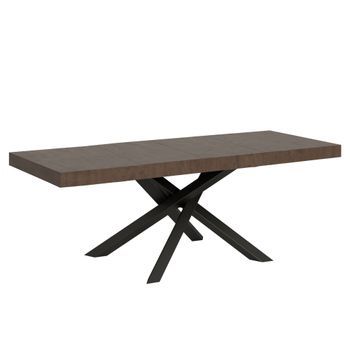 Mesa Extensible 90x160/264 Cm Volantis Premium Estructura Nogal Antracita