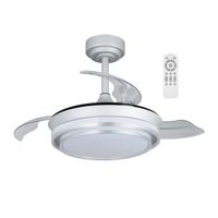ventilador led aspas plegables mesina mini plata cct dim 46w