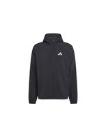 chaqueta de running adidas run ess m gris