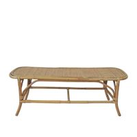 banco pie de cama de ratan natural trenzado