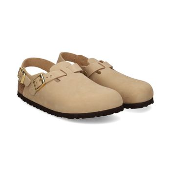 Birkenstock Zuecos Mujer - Beige Talla 36n
