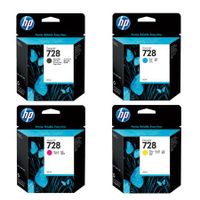 original multipack hp designjet t730 printer ink cartridges 4 pack -f9j67a