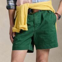 polo ralph lauren cormac pleated cotton-twill shorts - w30l32