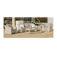 conjunto de jardin con sofa 3 plazas sillones y mesa central