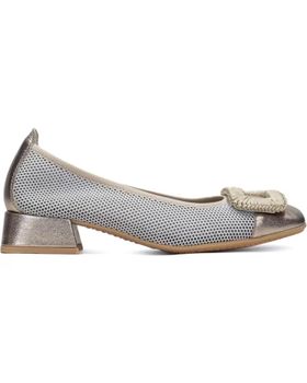 de HISPANITAS ZAPATO SALON PARA MUJER HV243335 METAL METALIZADO
