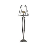 lampara de pie minerva o38x166 cm en hierro estilo reticulado diseno moderno con interruptor de pie conexion e27 made in italy mud
