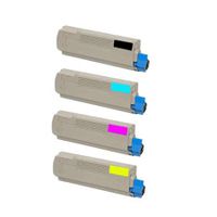 compatible multipack oki 46507613-16 full set toner cartridges 4 pack