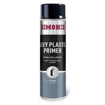 Grey Plastic Spray Primer 500ml