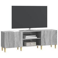 mueble de tv  mueble de salon  gabinete de tv gris sonoma 150 x 31 x 50 cm madera de ingenieria