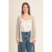 molly bracken chaqueta de punto la1711ep-silver para mujer