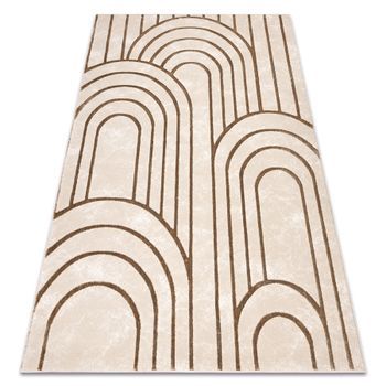 Alfombra Allure 5756 Geométrica - Estructural, Elegante, Glamurosa Be 80x150 Cm