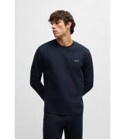 boss para hombre 50535870 camiseta waffle marino l homewear algodon manga larga