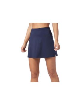 Falda de Pádel Wilson Team Flat Front Classic Azul Marino Mujer