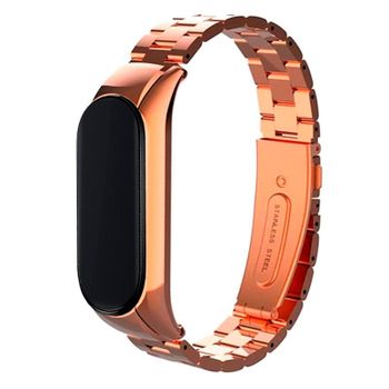 Cool Correa Steel Rosa Oro para Xiaomi Mi Band 5 / 6 / 7 / Amazfit Band 5
