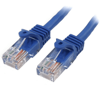 05m blue snagless cat5e patch cable