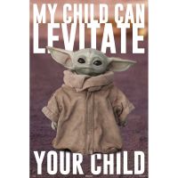 erik maxi poster star wars the mandalorian baby yoda 915x61cm