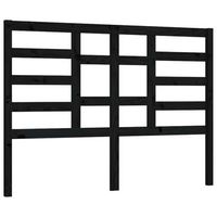 cabecero cama mueble de dormitorio de cama madera maciza de pino 126 x 4 x 104 cm negro m020005982