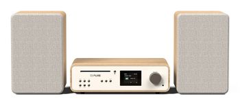 Pure 252807 sistema de audio para el hogar Microcadena de música para uso doméstico 50 W Roble, Blanco