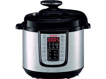 Olla eléctrica - Tefal CY505E All-in-one Multicooker, 1200W, 6 L, 25 programas, Temporizador, A presión, Gris