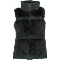 peak mountain abrigo de plumas doudoune fourrure sans manches afur para mujer